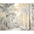 Pretty Palms Natural Stone Mural (Medium) by Origin Murals