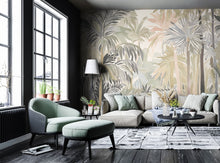 Pretty Palms Natural Stone Mural (Medium) by Origin Murals