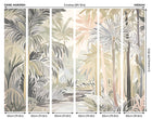 Pretty Palms Natural Stone Mural (Medium) by Origin Murals