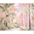 Pretty Palms Natural Blush Mural (Large) by Origin Murals