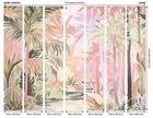 Pretty Palms Natural Blush Mural (Large) by Origin Murals