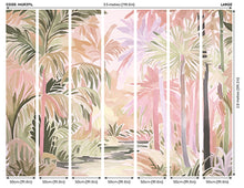 Pretty Palms Natural Blush Mural (Large) by Origin Murals