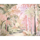 Pretty Palms Natural Blush Mural (Medium) by Origin Murals