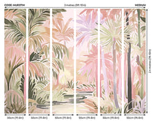 Pretty Palms Natural Blush Mural (Medium) by Origin Murals
