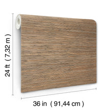 Candice Olson Bamboo Hemp Blend Natural & Black Natural Discovery Wallpaper by York Wallcoverings