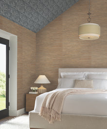 Candice Olson Bamboo Hemp Blend Natural & Black Natural Discovery Wallpaper by York Wallcoverings