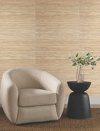 Candice Olson Bamboo Hemp Blend White Natural Discovery Wallpaper by York Wallcoverings