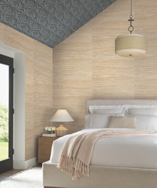 Candice Olson Bamboo Hemp Blend White Natural Discovery Wallpaper by York Wallcoverings