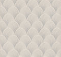 Candice Olson Metallic Scallop Cream Natural Discovery Wallpaper by York Wallcoverings
