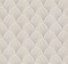 Candice Olson Metallic Scallop Cream Natural Discovery Wallpaper by York Wallcoverings
