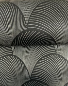 Candice Olson Metallic Scallop Black Natural Discovery Wallpaper by York Wallcoverings