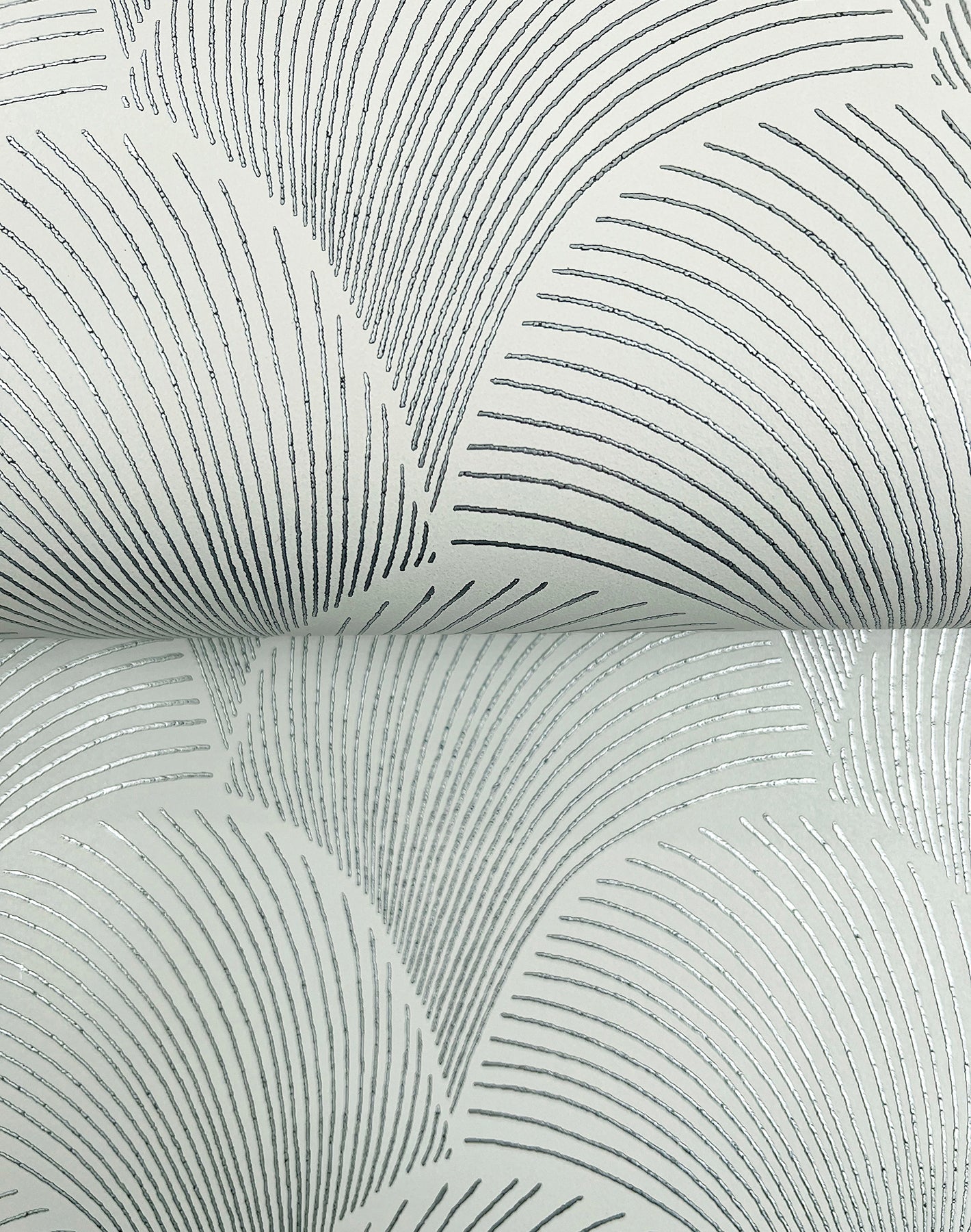 Candice Olson Metallic Scallop Light Green Natural Discovery Wallpaper by York Wallcoverings