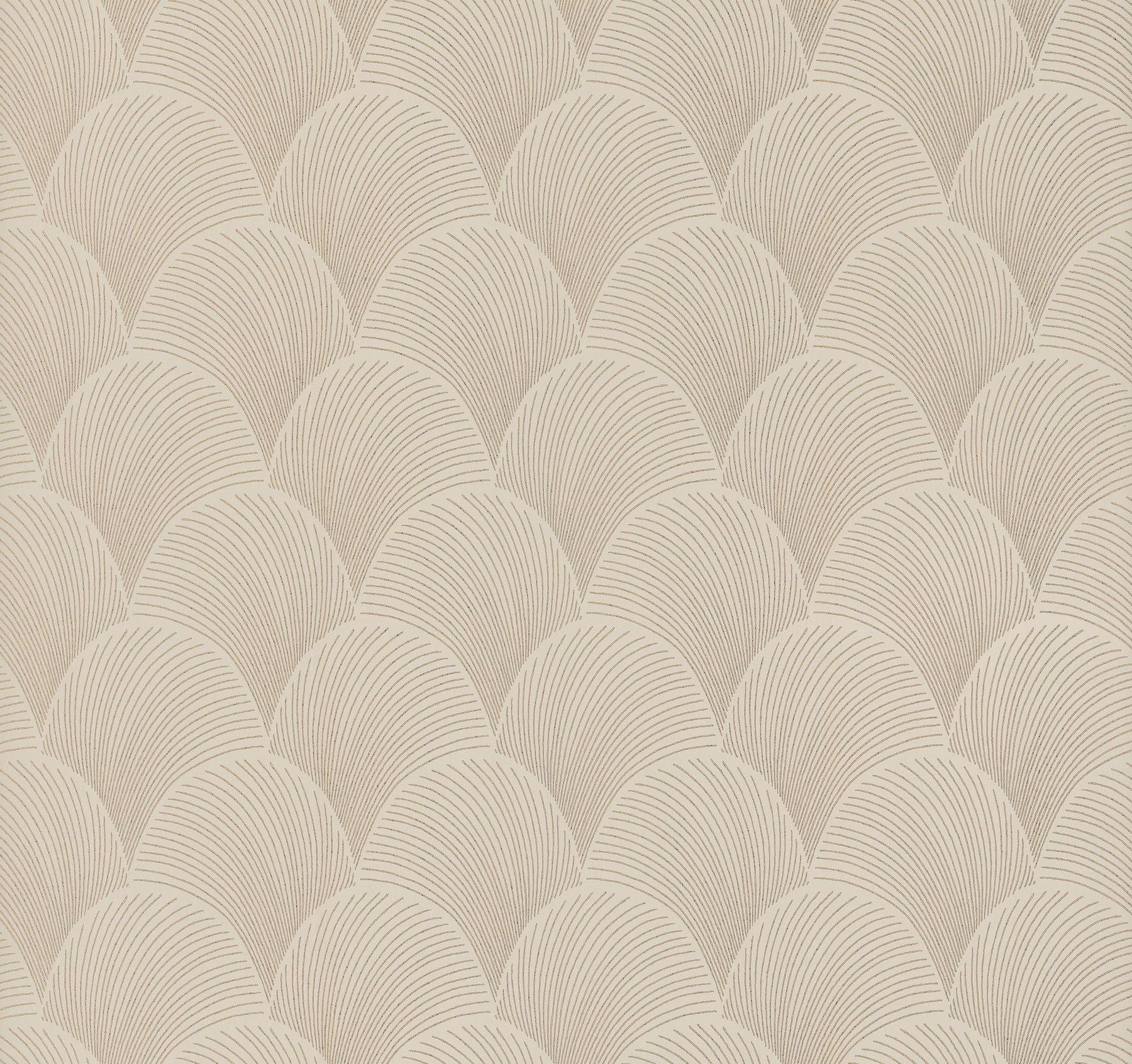 Candice Olson Metallic Scallop Beige Natural Discovery Wallpaper by York Wallcoverings