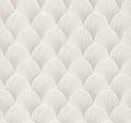 Candice Olson Metallic Scallop White Natural Discovery Wallpaper by York Wallcoverings