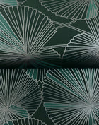 Candice Olson Layered Lily Pads Deep Green Natural Discovery Wallpaper by York Wallcoverings