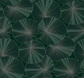 Candice Olson Layered Lily Pads Deep Green Natural Discovery Wallpaper by York Wallcoverings