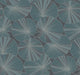 Candice Olson Layered Lily Pads Deep Blue Natural Discovery Wallpaper by York Wallcoverings
