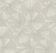 Candice Olson Layered Lily Pads Grey Natural Discovery Wallpaper by York Wallcoverings