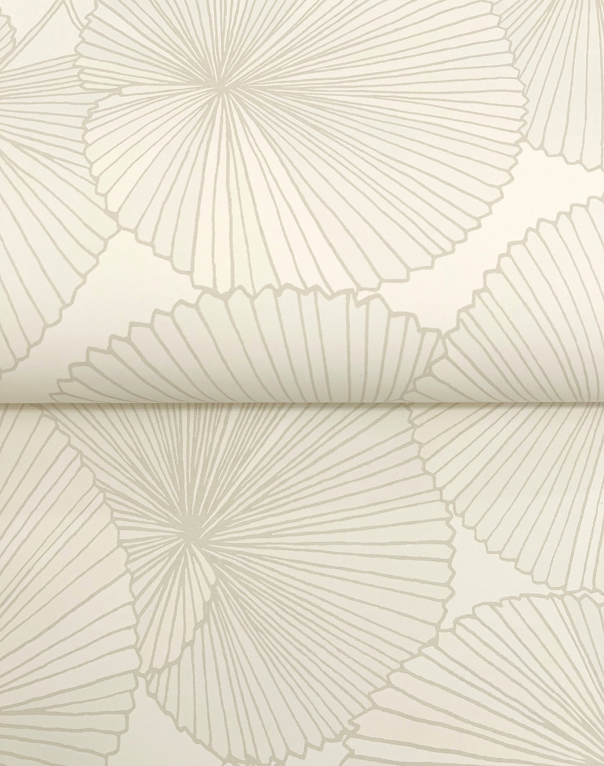 Candice Olson Layered Lily Pads Cream Natural Discovery Wallpaper by York Wallcoverings
