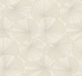 Candice Olson Layered Lily Pads Cream Natural Discovery Wallpaper by York Wallcoverings