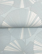 Candice Olson Layered Lily Pads Spa Natural Discovery Wallpaper by York Wallcoverings
