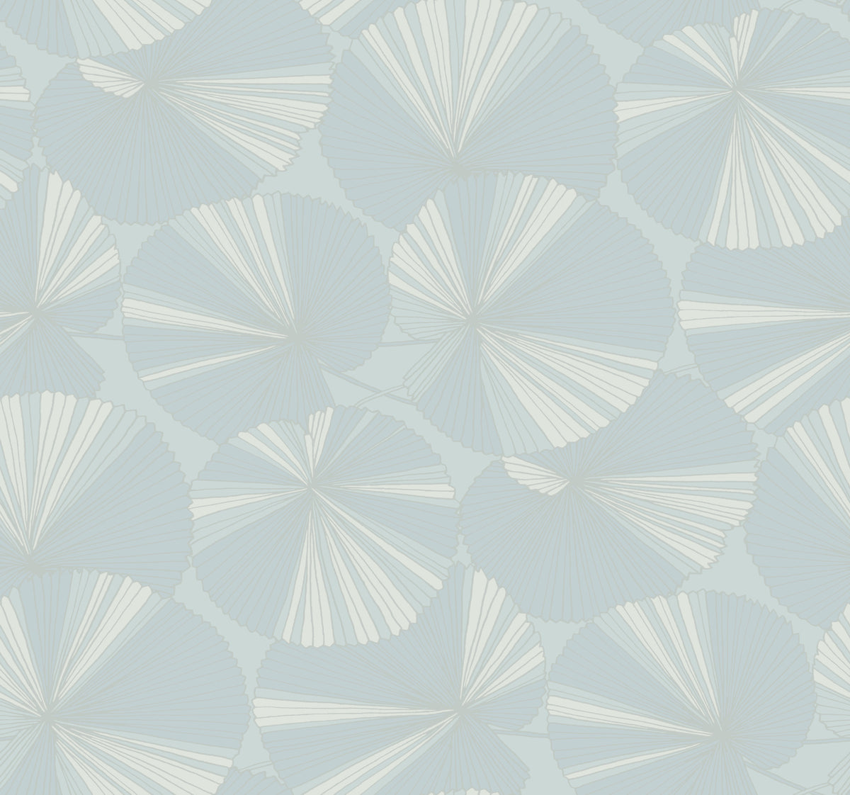Candice Olson Layered Lily Pads Spa Natural Discovery Wallpaper by York Wallcoverings