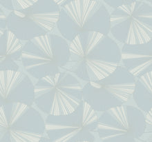 Candice Olson Layered Lily Pads Spa Natural Discovery Wallpaper by York Wallcoverings