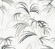 Candice Olson Inky Palms Black Natural Discovery Wallpaper by York Wallcoverings