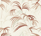 Candice Olson Inky Palms Clay Natural Discovery Wallpaper by York Wallcoverings