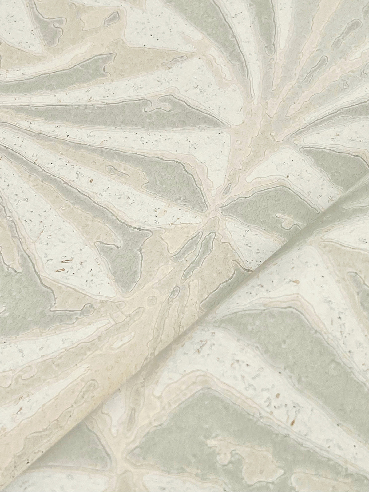 Candice Olson Sculpted Fans Taupe Natural Discovery Wallpaper by York Wallcoverings