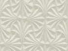Candice Olson Sculpted Fans Taupe Natural Discovery Wallpaper by York Wallcoverings