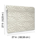 Candice Olson Sculpted Fans Taupe Natural Discovery Wallpaper by York Wallcoverings