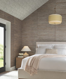 Candice Olson Sculpted Fans Taupe Natural Discovery Wallpaper by York Wallcoverings