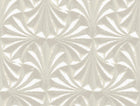 Candice Olson Sculpted Fans Ivory Natural Discovery Wallpaper by York Wallcoverings