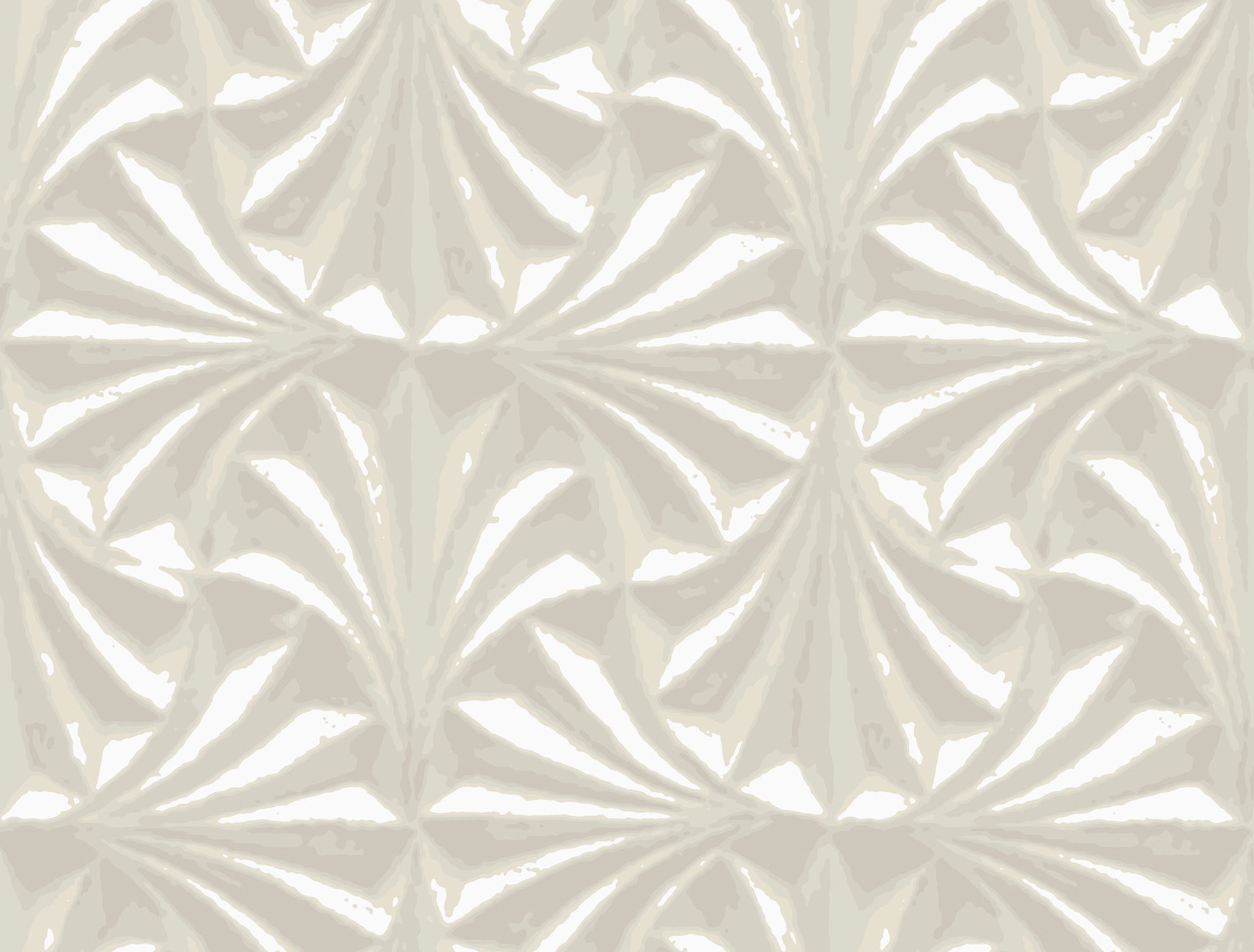 Candice Olson Sculpted Fans Ivory Natural Discovery Wallpaper by York Wallcoverings