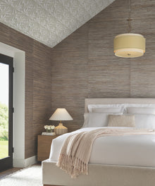 Candice Olson Sculpted Fans Ivory Natural Discovery Wallpaper by York Wallcoverings