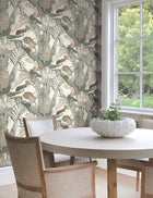 Candice Olson Tropical Cabana White Natural Discovery Wallpaper by York Wallcoverings