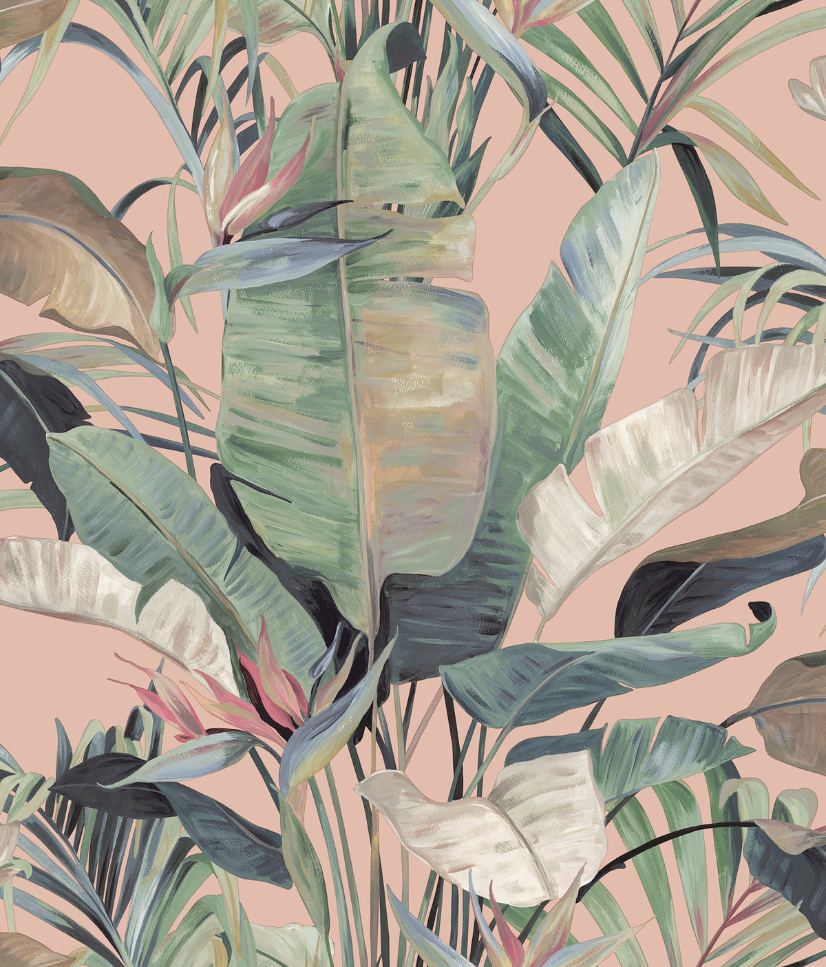 Candice Olson Tropical Cabana Coral Natural Discovery Wallpaper by York Wallcoverings