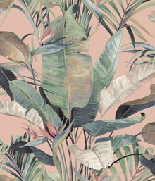 Candice Olson Tropical Cabana Coral Natural Discovery Wallpaper by York Wallcoverings