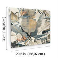 Tropical Cabana Neutral Natural Discovery Wallpaper by York Wallcoverings
