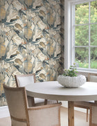 Tropical Cabana Neutral Natural Discovery Wallpaper by York Wallcoverings