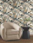 Tropical Cabana Neutral Natural Discovery Wallpaper by York Wallcoverings