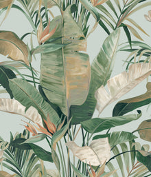 Tropical Cabana Spa Natural Discovery Wallpaper by York Wallcoverings