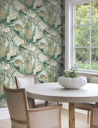Tropical Cabana Spa Natural Discovery Wallpaper by York Wallcoverings