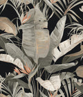 Tropical Cabana Black Natural Discovery Wallpaper by York Wallcoverings