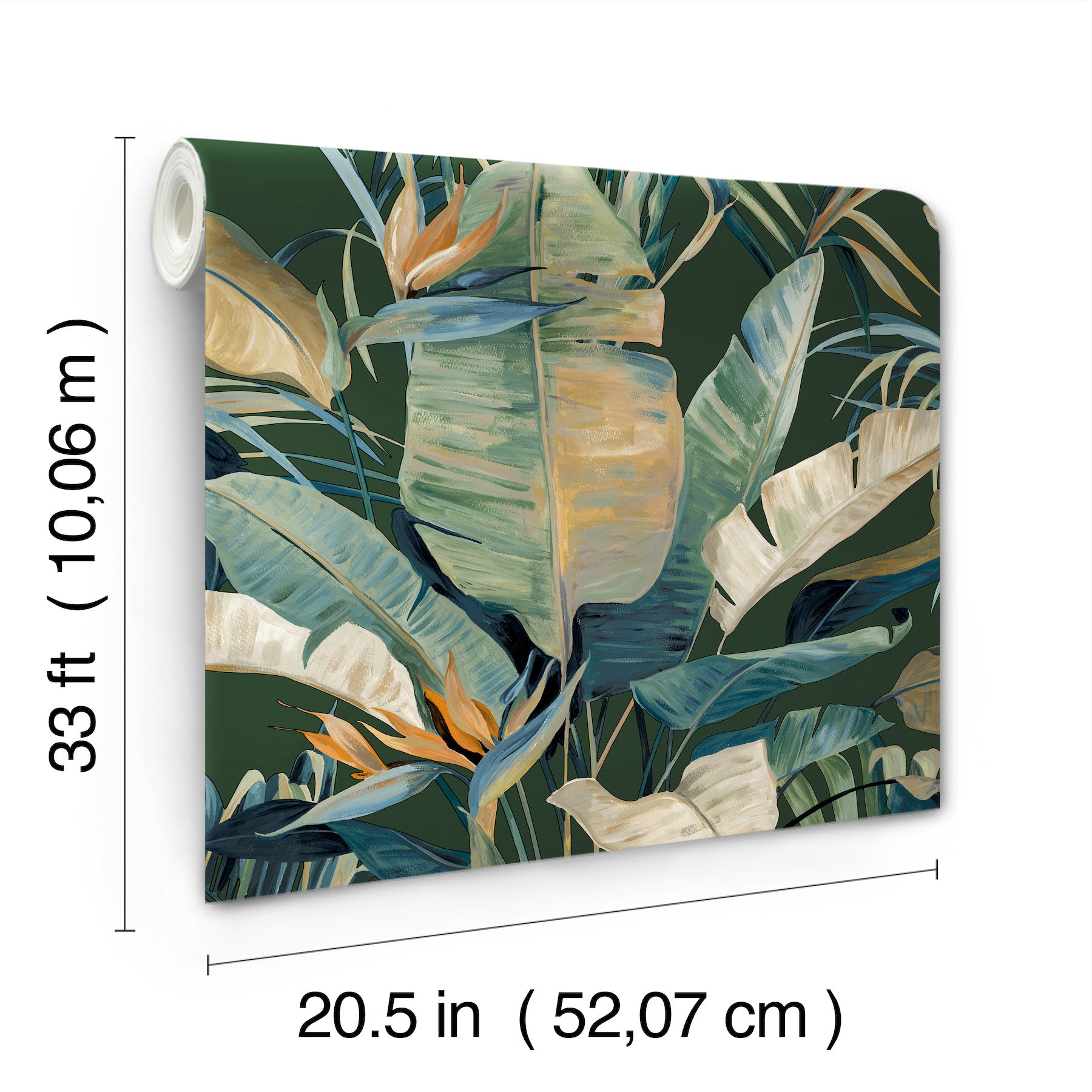 Tropical Cabana Green Natural Discovery Wallpaper by York Wallcoverings