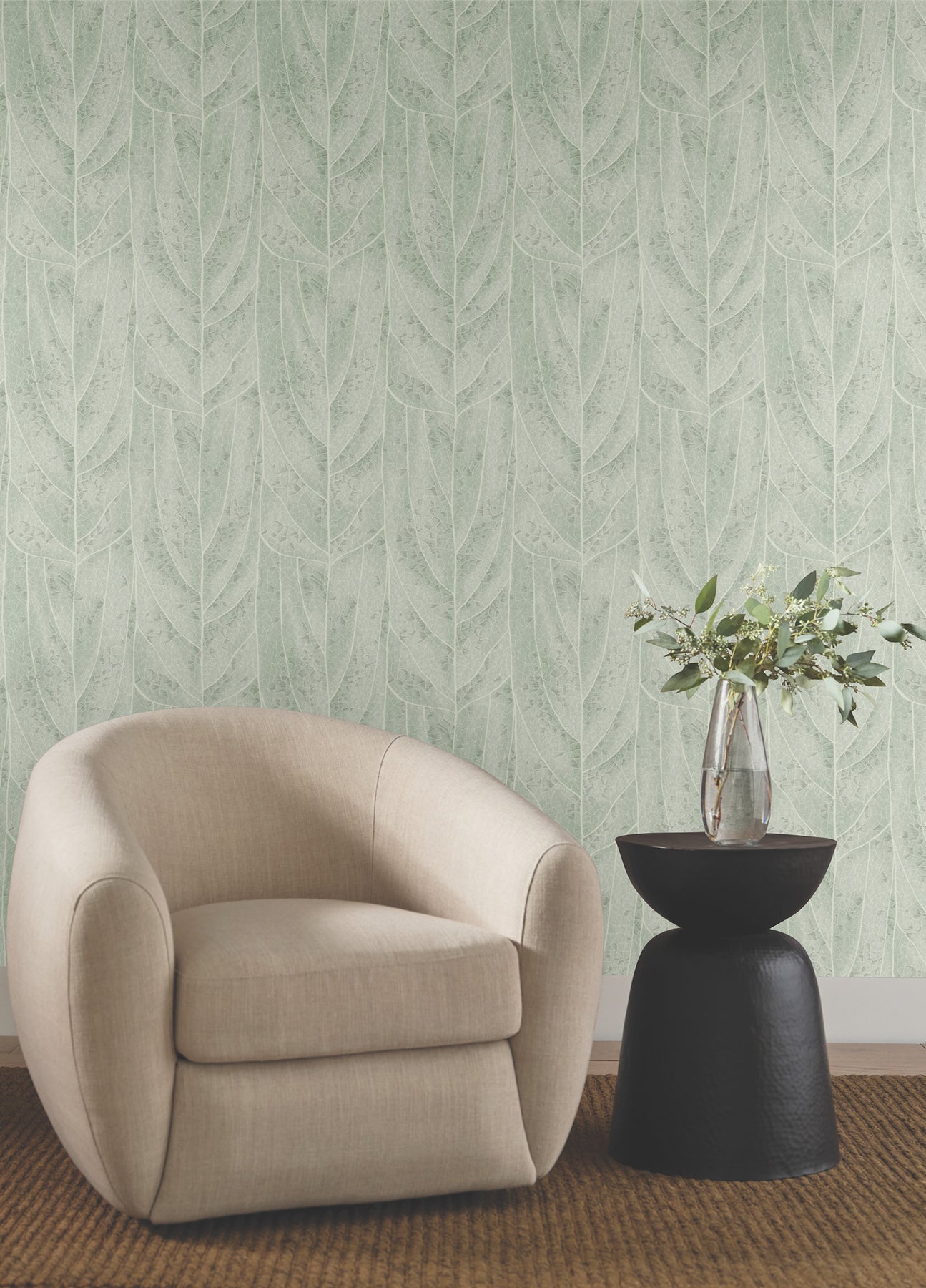 Dicot Leaf Spa Natural Discovery Wallpaper by York Wallcoverings