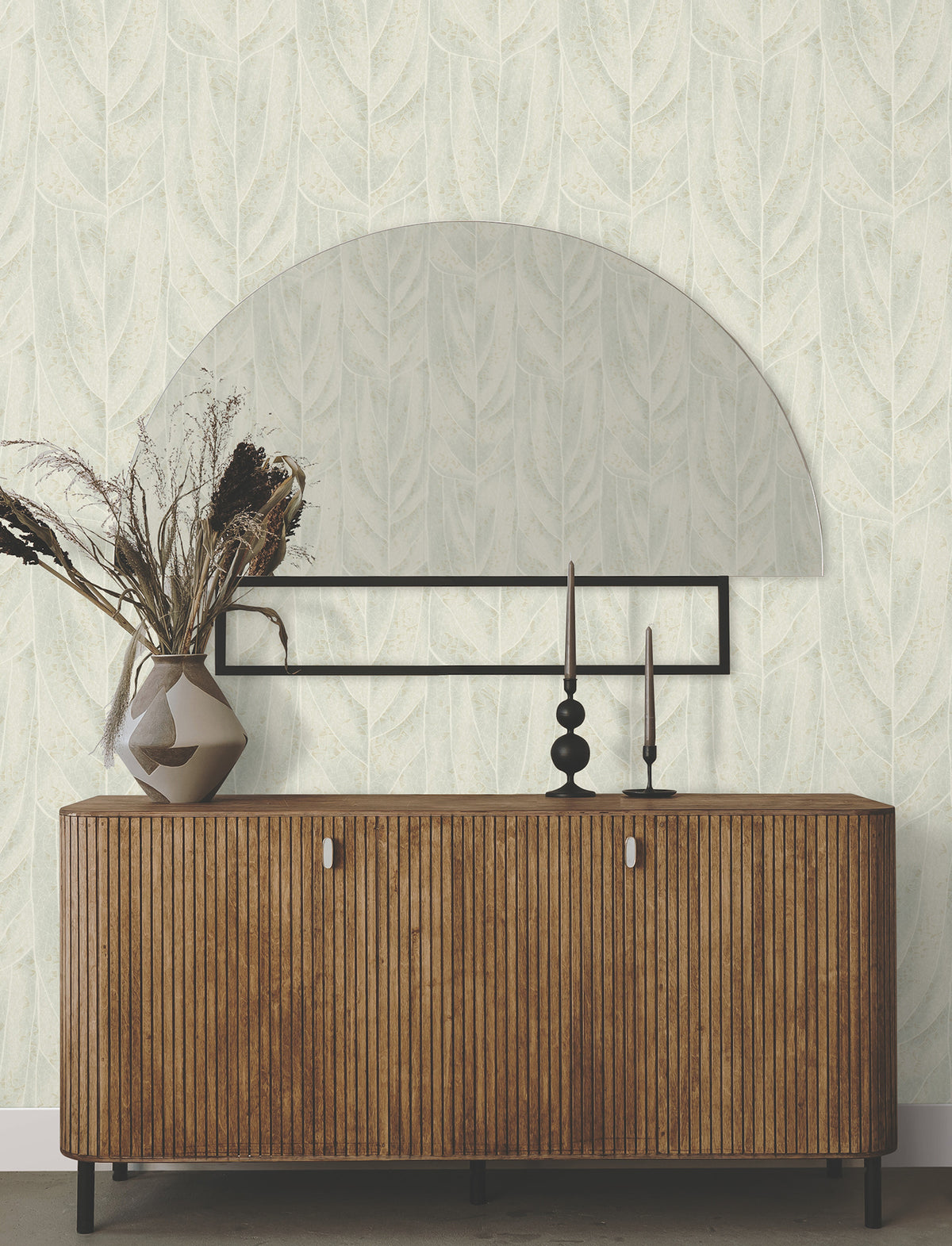 Dicot Leaf Light Green Natural Discovery Wallpaper by York Wallcoverings