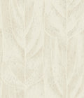Dicot Leaf Neutral Natural Discovery Wallpaper by York Wallcoverings