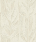 Dicot Leaf Neutral Natural Discovery Wallpaper by York Wallcoverings